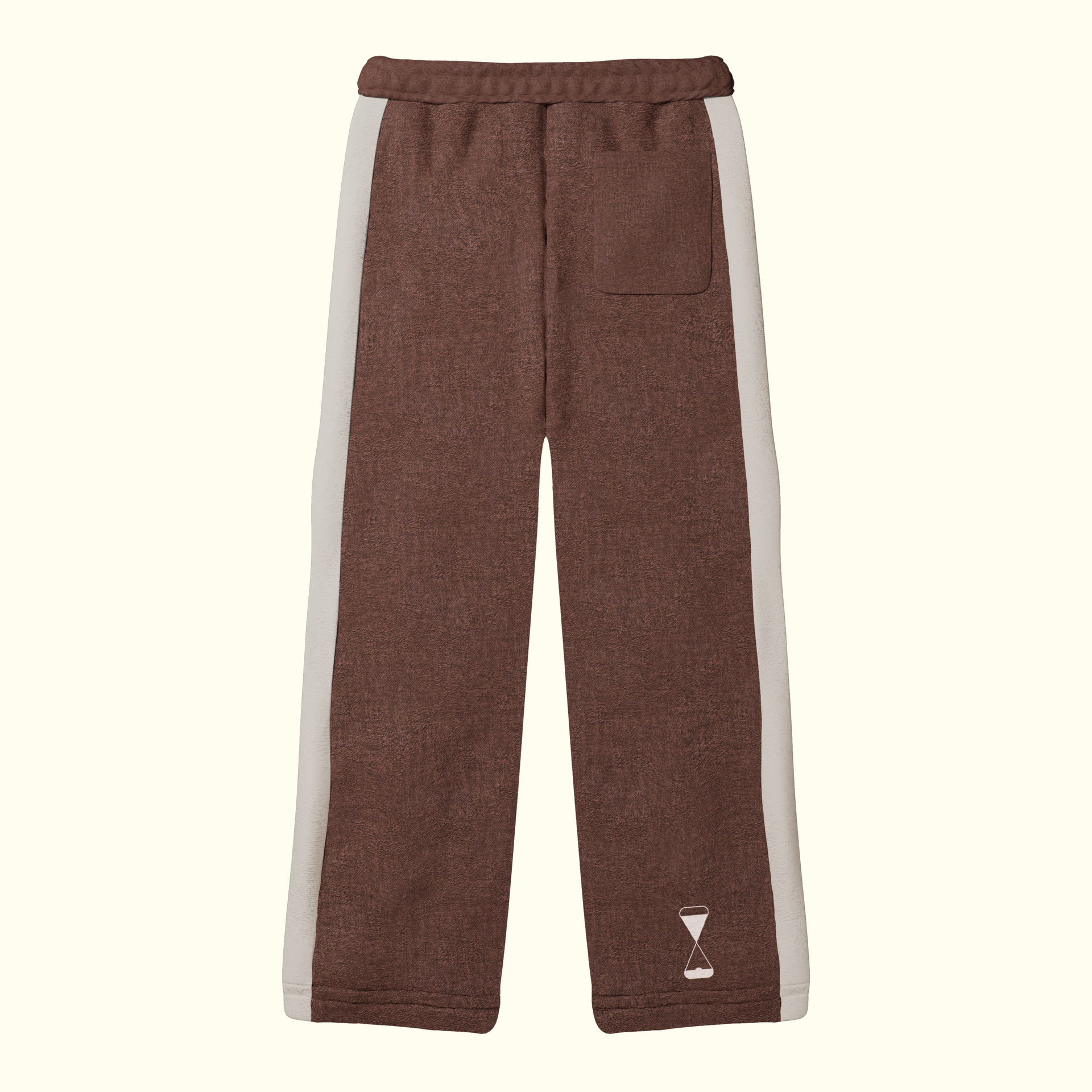 BROWN STRIPPED SWEATPANTS